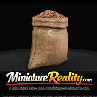 Sack of Grain miniature, three-quarter view — thumbnail 3