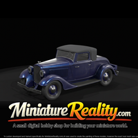 1929 Isotta Fraschini Tipo 8a Cabriolet miniature, three-quarter view — thumbnail 3