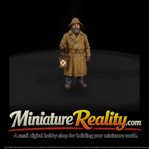 Hist 0249 Lighthouse Keeper Miniature Figure