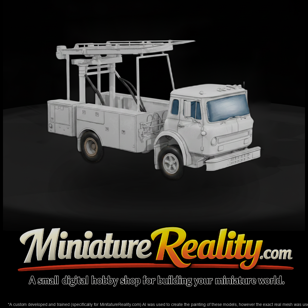20260612 White Platform Service Truck 04026D3C16