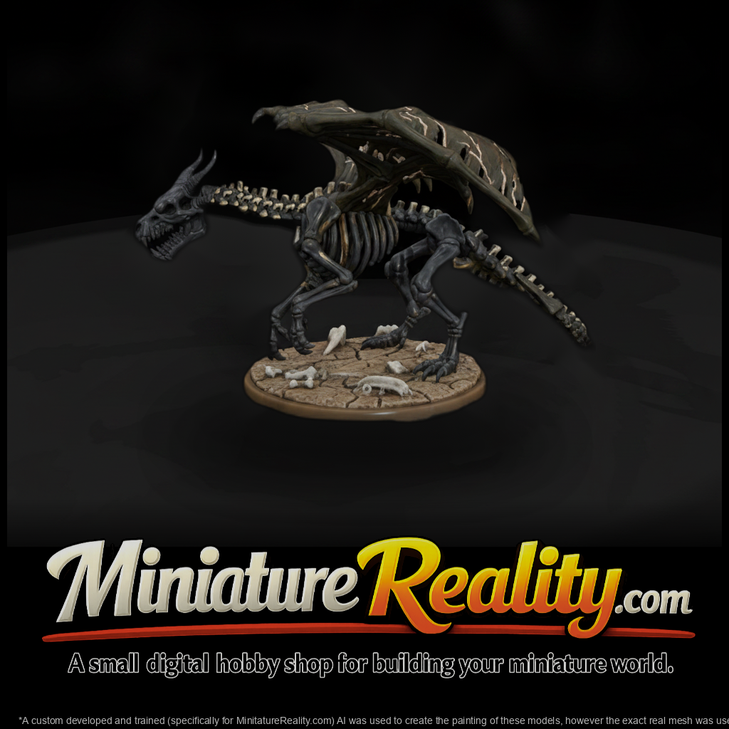 Creature Ash Bone Drake Skeleton