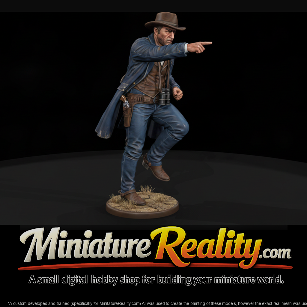 Old West Lawman Pointing the Way