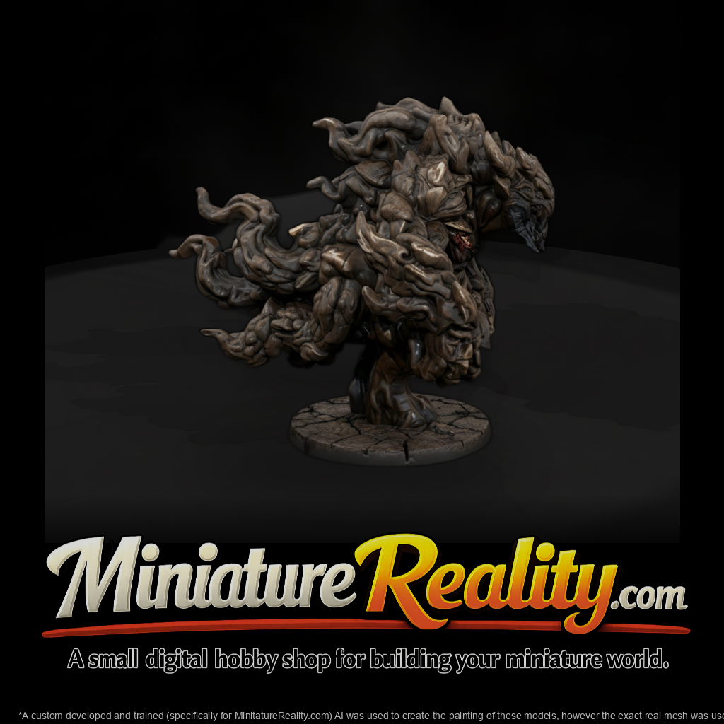 Ash Drift Soot Beast miniature, three-quarter view