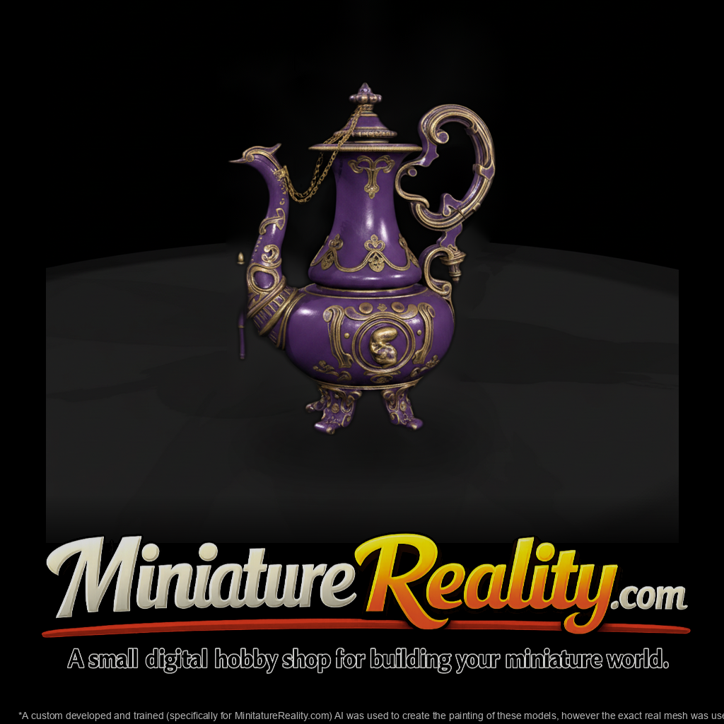 Baroque Ornate Teapot 2