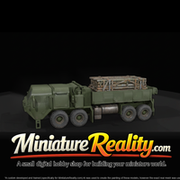 MATV Armored Vehicle with Rocket Pods miniature, three-quarter view — thumbnail 3