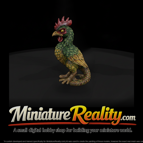 Myth 0493 Mythology Basilisk Miniature Figure