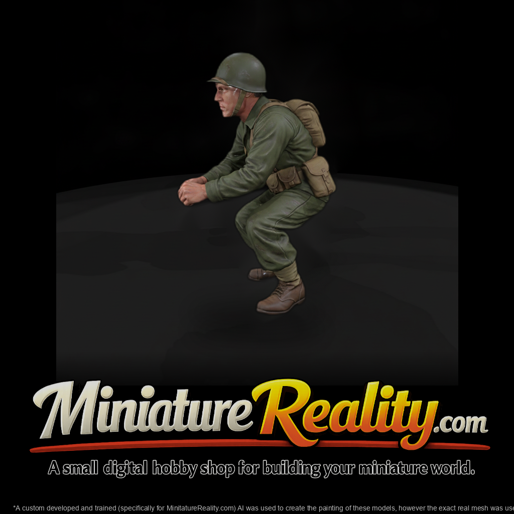 Ww2 Army 087 Wwii U S Army Mortar Crewman Figure