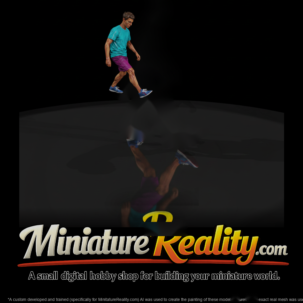 Man Playing Hacky Sack Mid-Stride