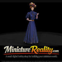 Edwardian Lady with Large Hat — thumbnail 1