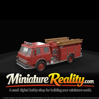 Ladder Fire Truck (Scalable Model), three-quarter view — thumbnail 3