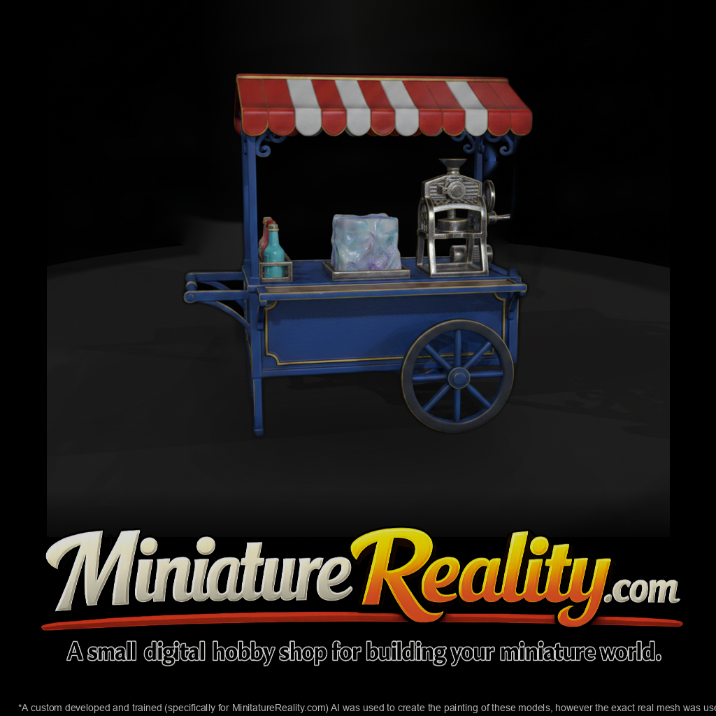 Cir 175 Stall Snow Cone Cart