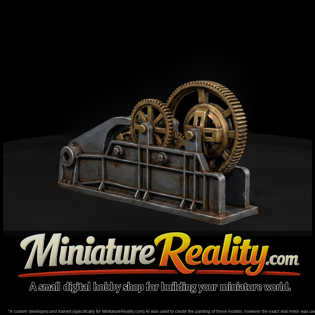 Industrial Gear Assembly Accessory miniature, three-quarter view