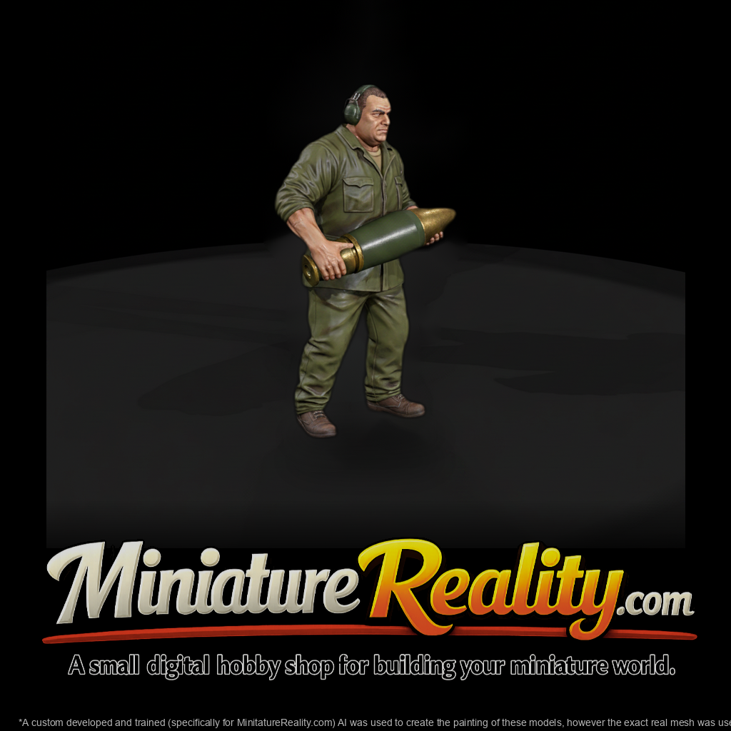 Artillery Loader Carrying a Shell