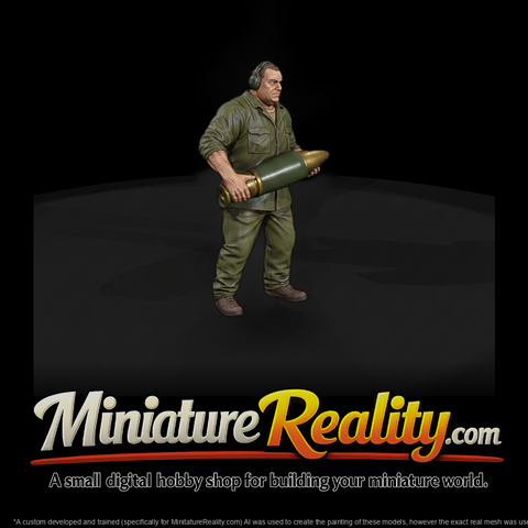 Artillery Loader Carrying a Shell