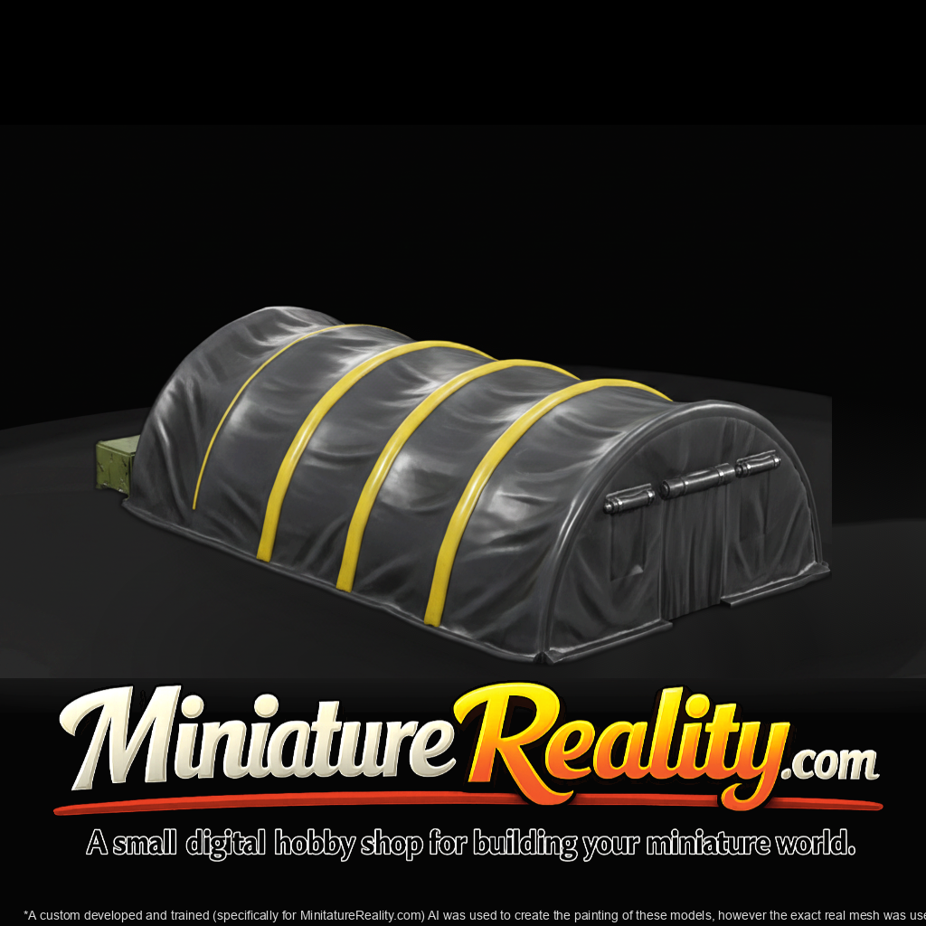 Medium Canvas Tent miniature, three-quarter view