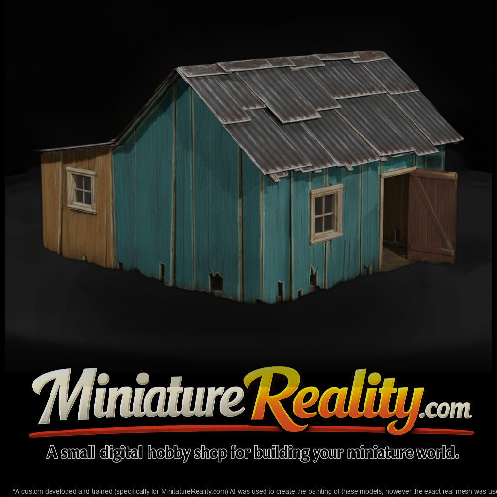 Weathered Wooden Barn Shack