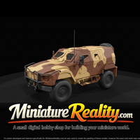 Oshkosh M-ATV Puma miniature, three-quarter view — thumbnail 3