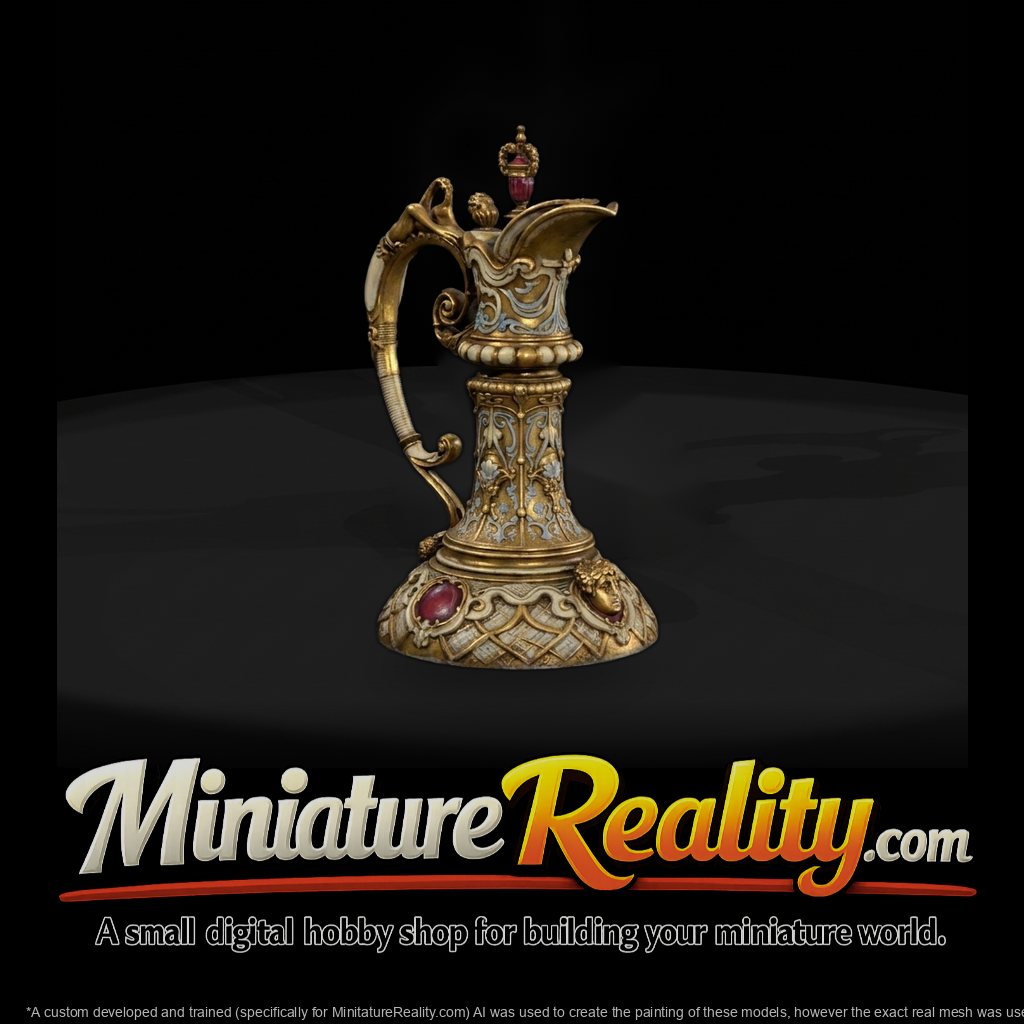 ornate-rococo-wine-ewer-miniature-decorative-ewer-802310