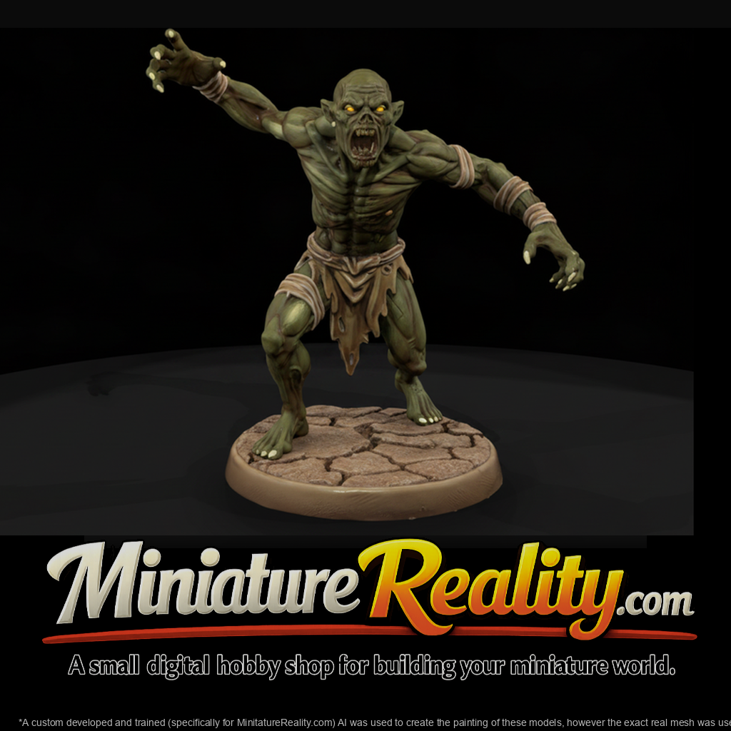 Feral Ghoul Snarling Attacker