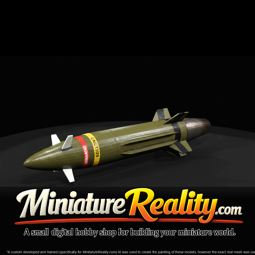 Lockheed Martin MGM-140 ATACMS Missile miniature, three-quarter view