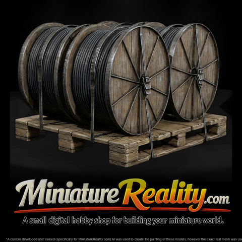 Industrial Cable Reels on Pallet