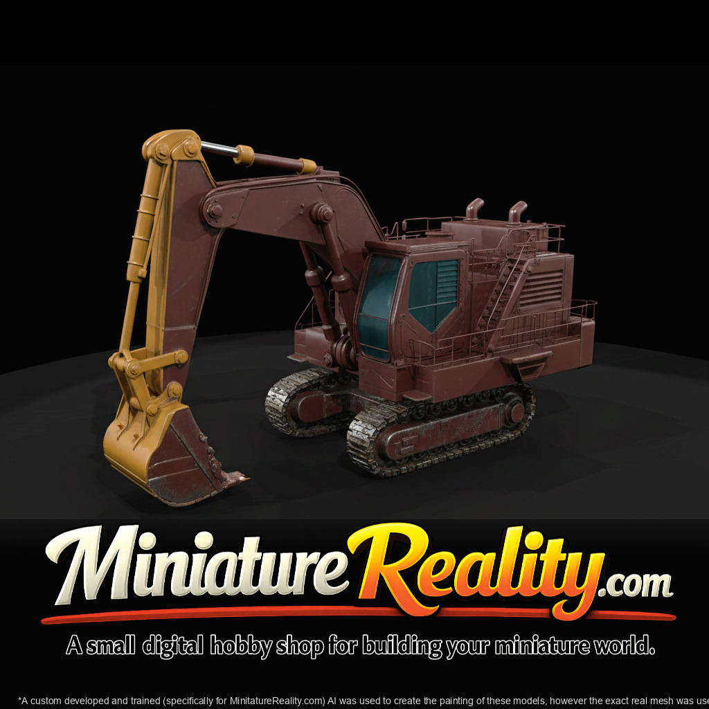 2016 Hitachi EX3600 Excavator miniature, three-quarter view