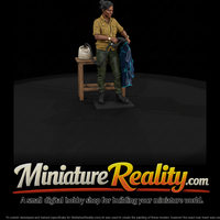 Wardrobe Dressing Room Attendant miniature, three-quarter view — thumbnail 1