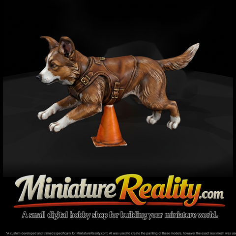 Stylized Agility Racing Puppy