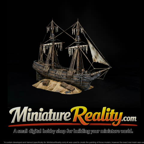 Beached Tall Shipwreck Focal