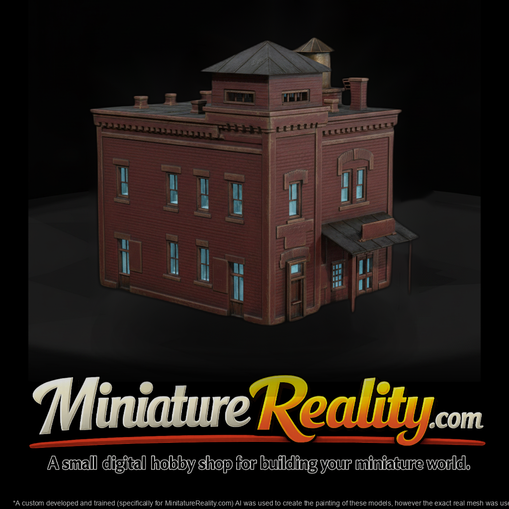 20260612 Two Story Brick Building Model 24612Eb056