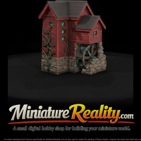Old Red Water Mill miniature, three-quarter view — thumbnail 1