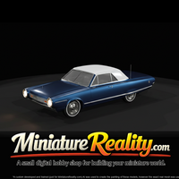 1963 Chrysler Turbine Coupe miniature, three-quarter view — thumbnail 3