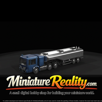 Airport Fuel Tanker Tractor-Trailer miniature, three-quarter view — thumbnail 3