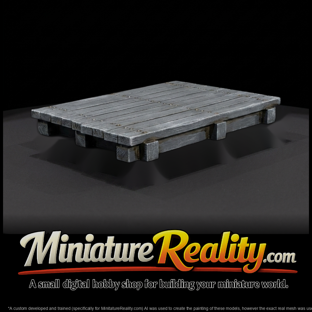 Weathered Grey Wooden Pallet