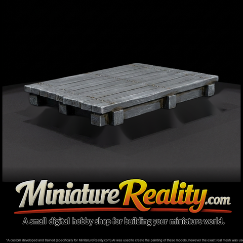 Weathered Grey Wooden Pallet