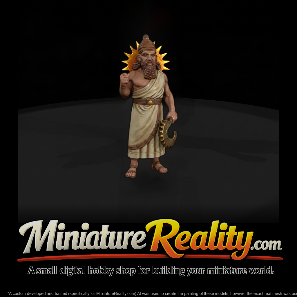 Myth 0376 Mythology Shamash Miniature Figure