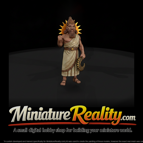 Myth 0376 Mythology Shamash Miniature Figure