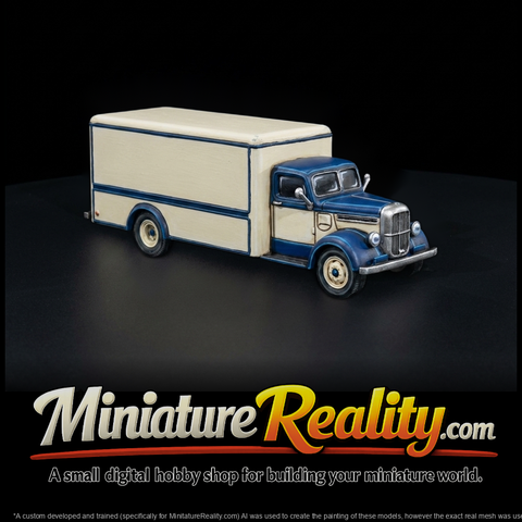 Vintage Box Delivery Truck