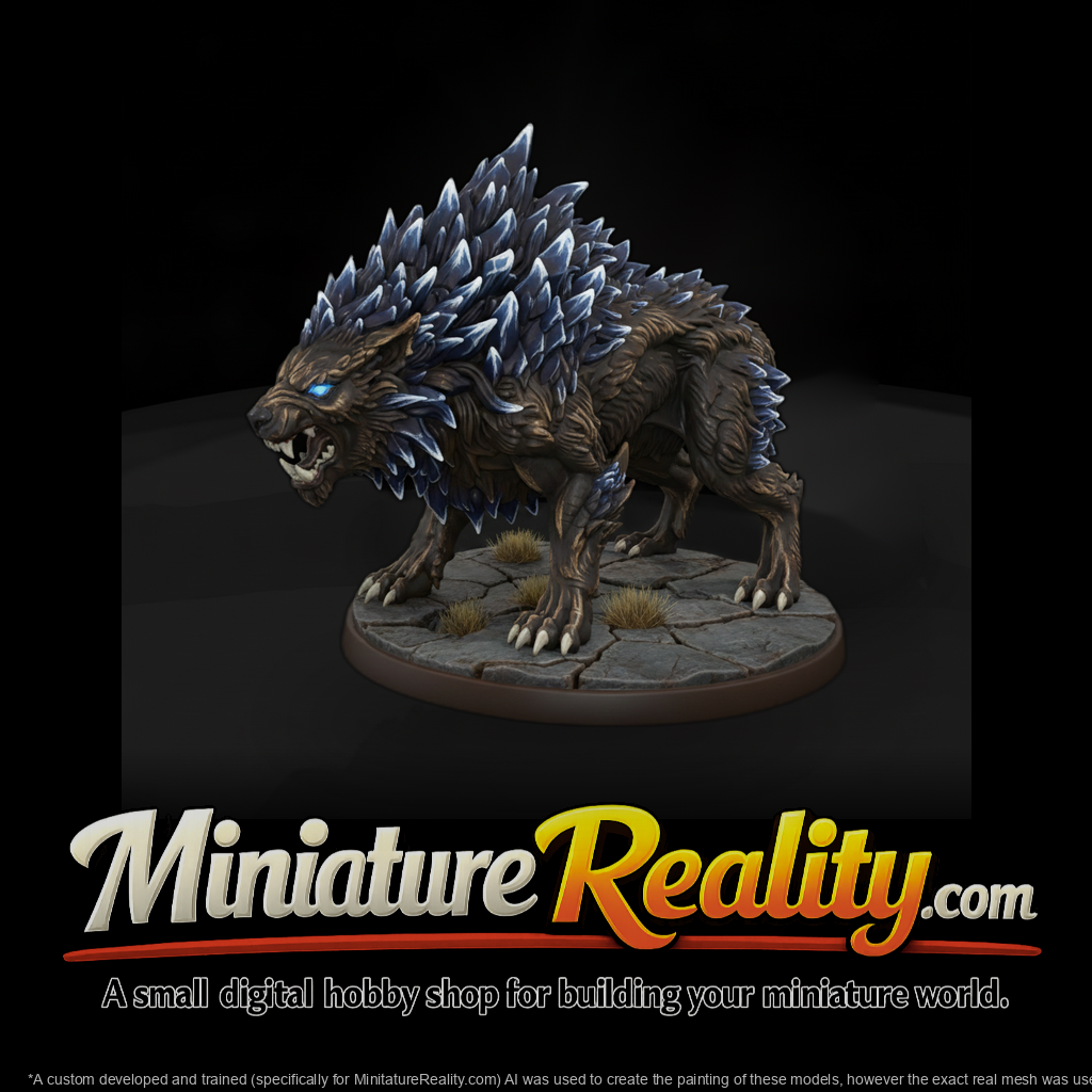 Spark Mane Static Beast miniature, three-quarter view