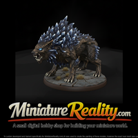 Spark Mane Static Beast miniature, three-quarter view — thumbnail 1