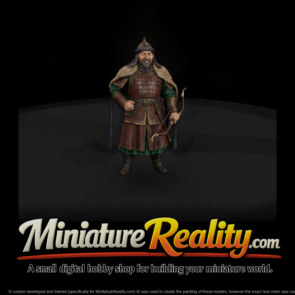 Hist 0082 Historical Genghis Khan Miniature Figure