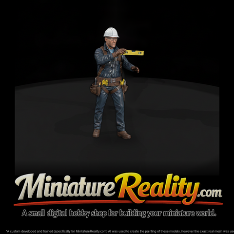Construction Worker with Spirit Level