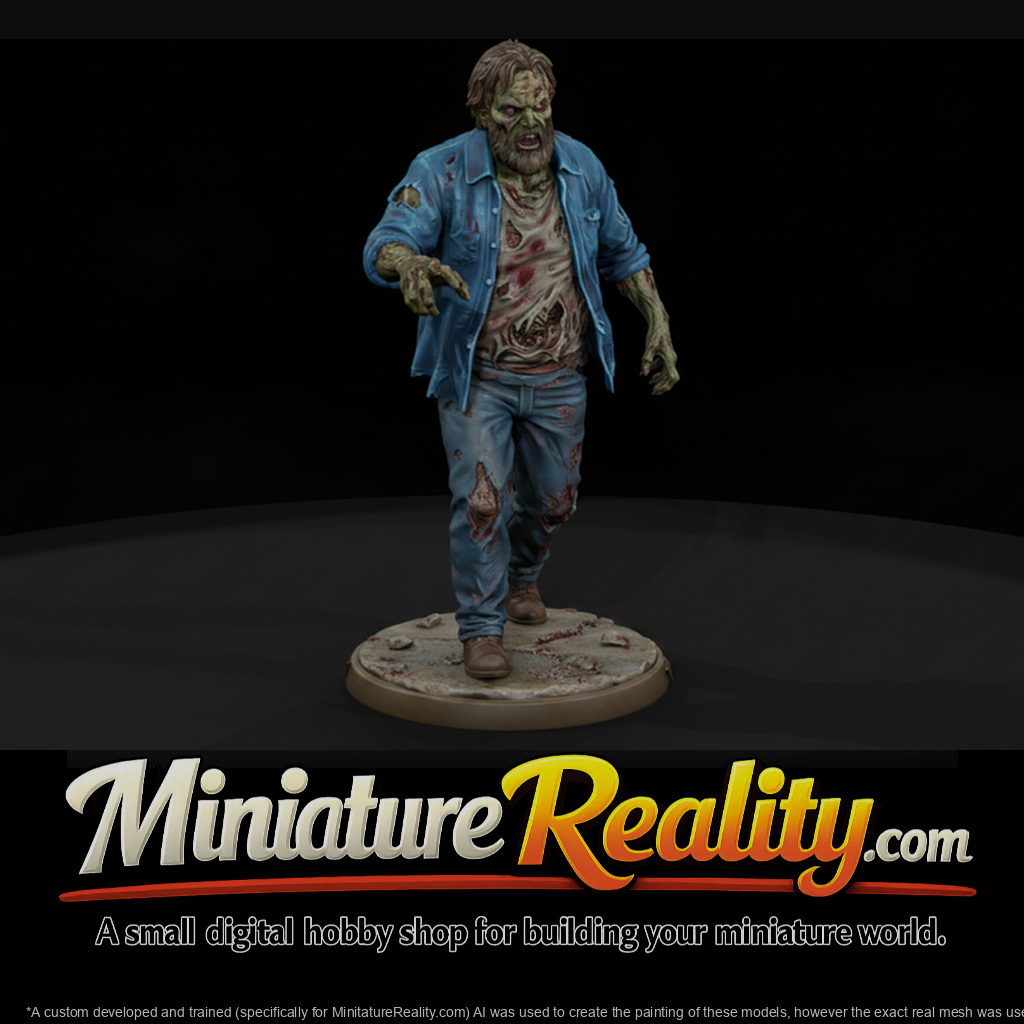 Zombie Trucker in Torn Denim