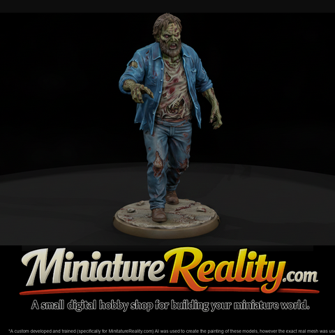 Zombie Trucker in Torn Denim