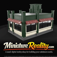 Art Deco Storefront miniature, three-quarter view — thumbnail 3