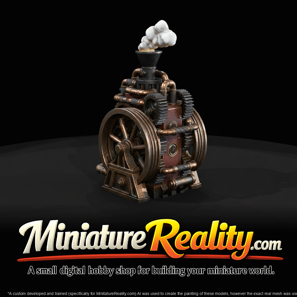 Vintage Factory Machine — Industrial Engine