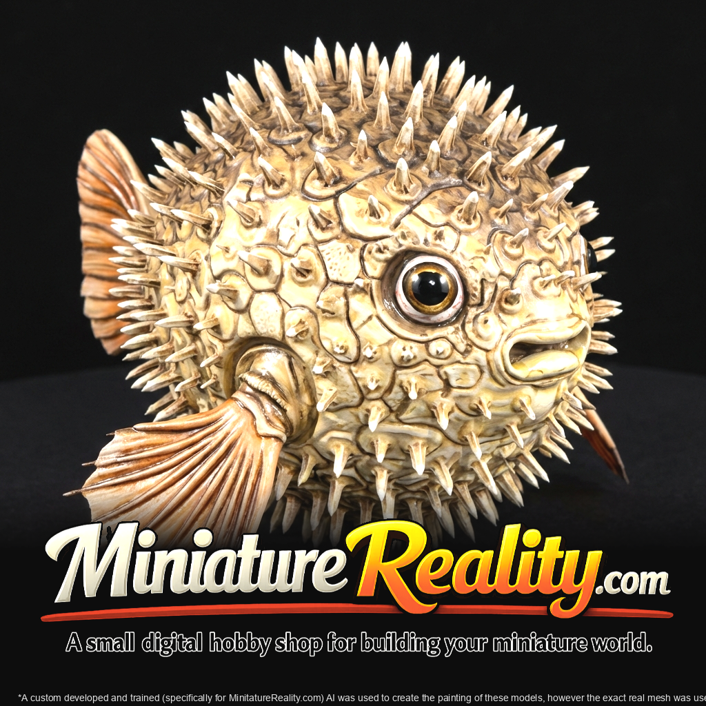 Stonebubble — Terror from the Deep miniature, three-quarter view