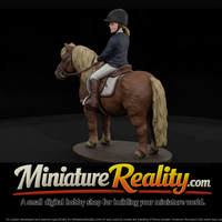 Girl Riding a Shetland Pony — thumbnail 1