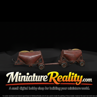 Double Dry Bulk Trailer miniature, three-quarter view — thumbnail 3