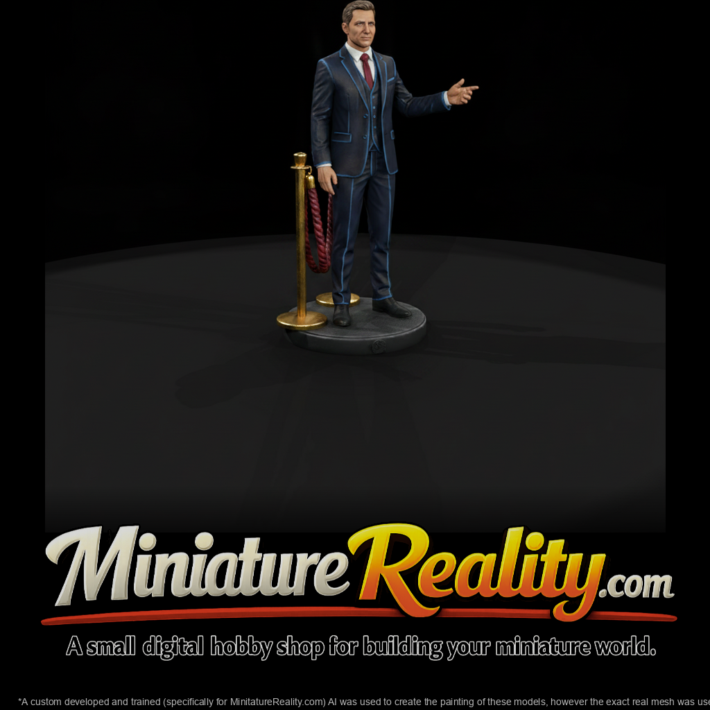 Vip Rope Host miniature, three-quarter view